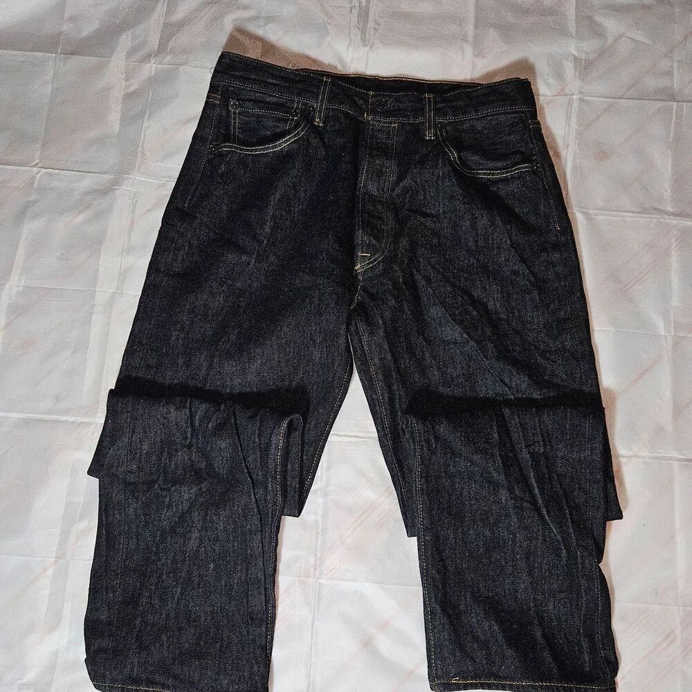 Levi’s 501 Button Fly Jeans 34x32 — Dark Rinse Straight Leg